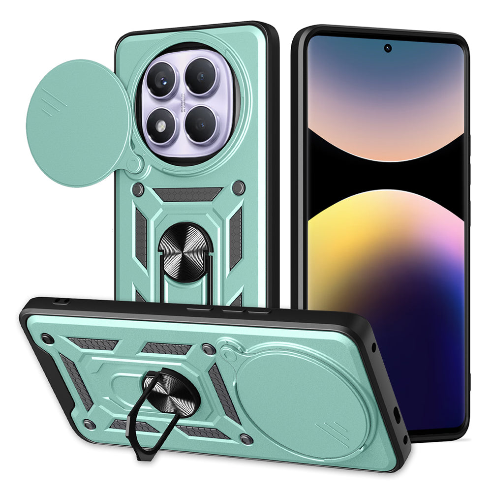 Case for Xiaomi Redmi Note 14 Pro 4G, Techsuit, CamShield, Green