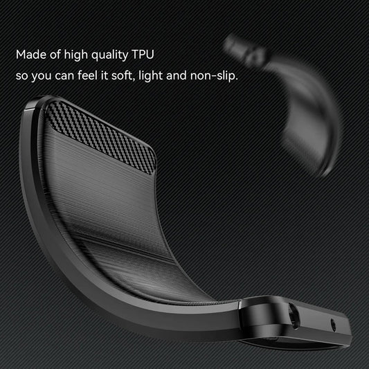 Tok Xiaomi Redmi Note 14 Pro 4G-hez, Techsuit, Karbon, Fekete