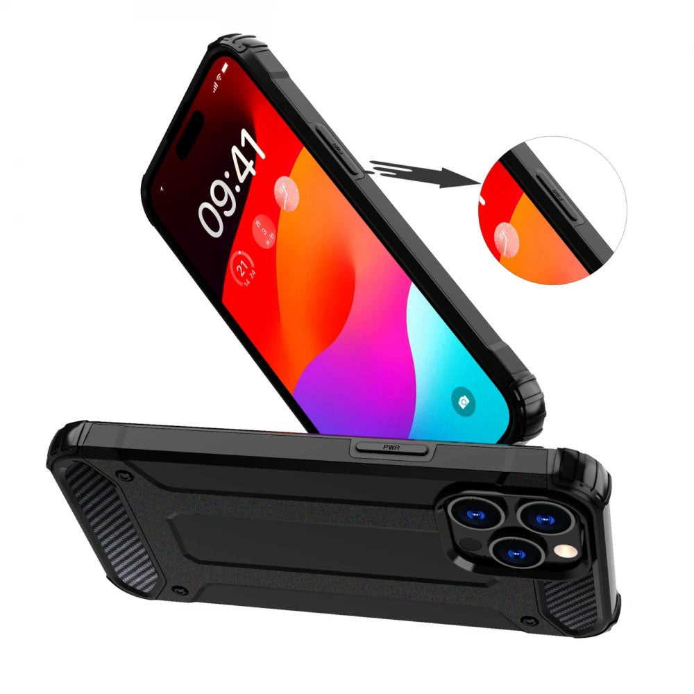 Tok Xiaomi Redmi Note 14 Pro+ 5G-hez, Techsuit, Hybrid Armor, Fekete