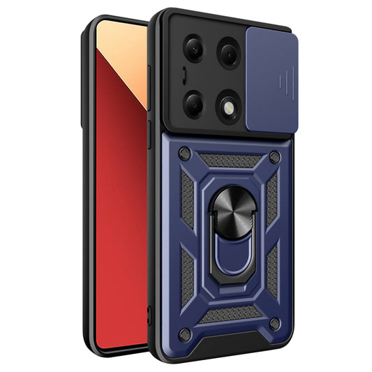 Tok Xiaomi Redmi Note 14S / Note 13 Pro 4G / Poco M6 Pro 4G készülékhez, Techsuit, CamShield, Kék