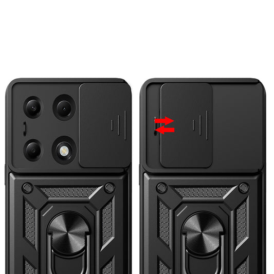 Tok Xiaomi Redmi Note 14S / Note 13 Pro 4G / Poco M6 Pro 4G készülékhez, Techsuit, CamShield, Kék