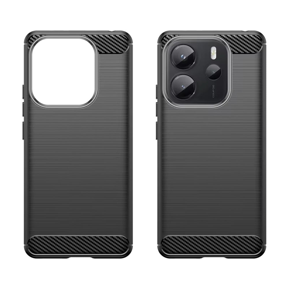 Tok Xiaomi Redmi Note 14S-hez, Techsuit, karbon, fekete