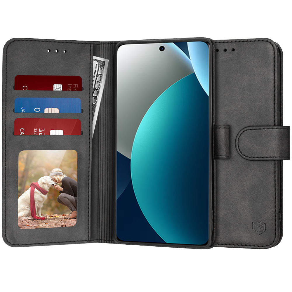 Tok a Xiaomi Redmi Note 15 Pro 4G-hez, Techsuit, Diary Book, Fekete