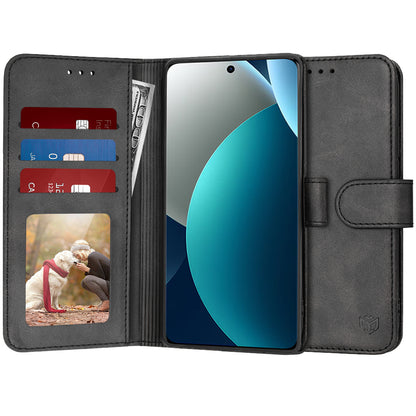 Tok a Xiaomi Redmi Note 15 Pro 4G-hez, Techsuit, Diary Book, Fekete