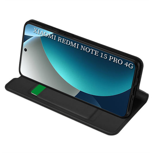 Tok a Xiaomi Redmi Note 15 Pro 4G-hez, Techsuit, Magskin Book, Fekete