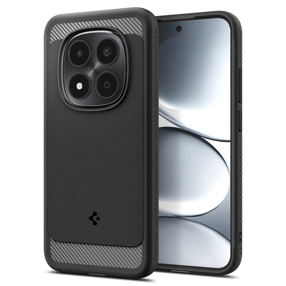 Tok Xiaomi Redmi Note 15 Pro 5G-hez, Spigen, Rugged Armor, Matt Fekete ACS10460