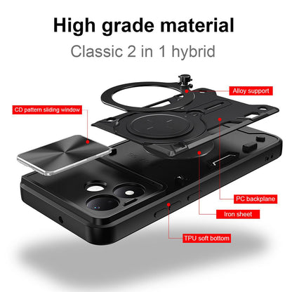 Tok Xiaomi Redmi Note 17 4G / Note 17 5G készülékhez, Techsuit, CamGuard Pro, fekete