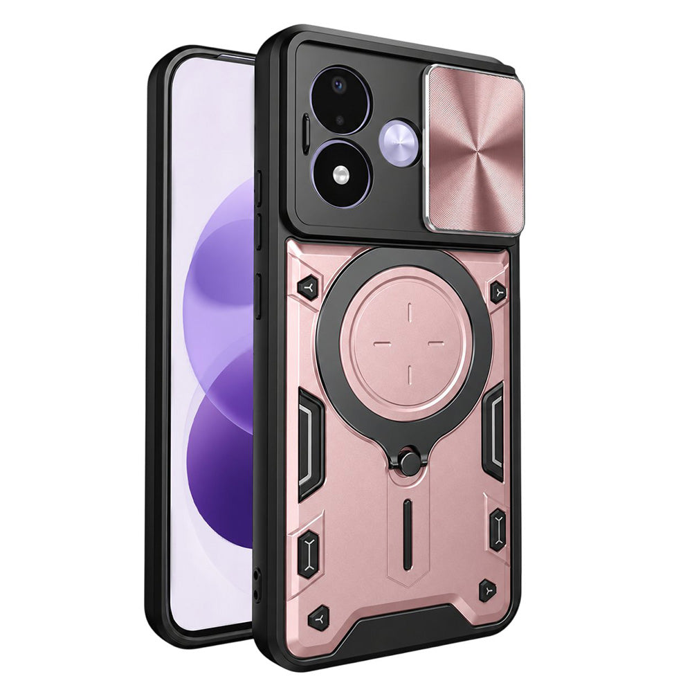 Case for Xiaomi Redmi Note 17 4G / Note 17 5G, Techsuit, CamGuard Pro, Rose Gold