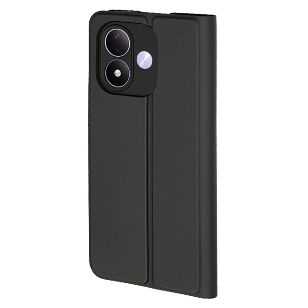 Tok Xiaomi Redmi Note 17 4G / Note 17 5G készülékhez, Techsuit, Magskin Book, fekete