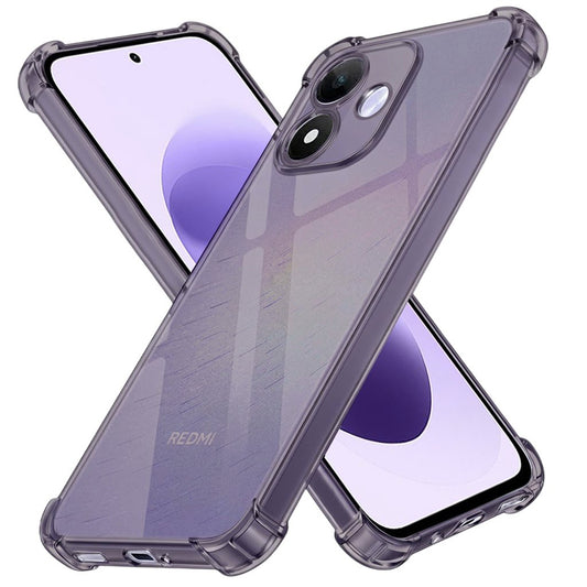 Tok Xiaomi Redmi Note 17 4G / Note 17 5G készülékhez, Techsuit, ütésálló, átlátszó, füstszínű