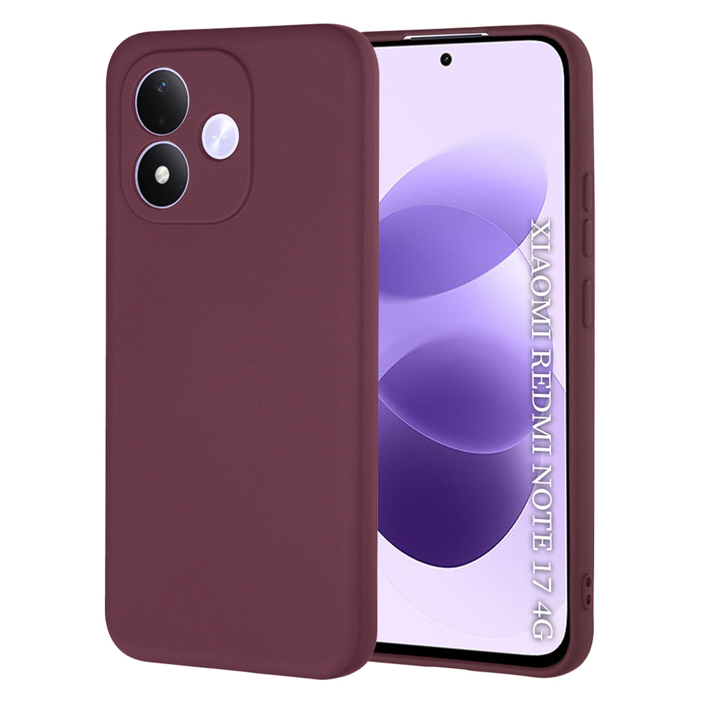 Tok a Xiaomi Redmi Note 17 4G / Note 17 5G készülékhez, Techsuit, SoftFlex, bordó színben