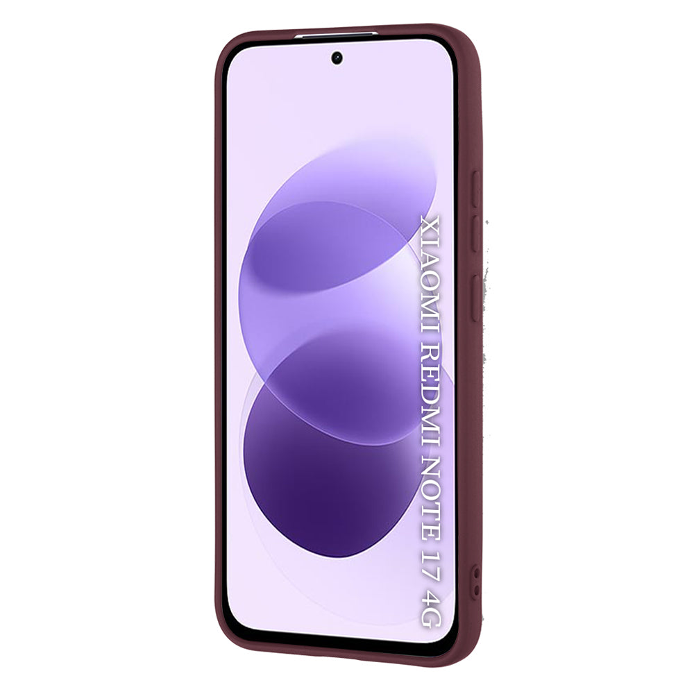 Tok a Xiaomi Redmi Note 17 4G / Note 17 5G készülékhez, Techsuit, SoftFlex, bordó színben