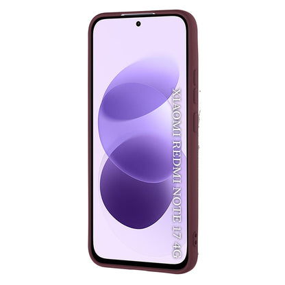 Tok a Xiaomi Redmi Note 17 4G / Note 17 5G készülékhez, Techsuit, SoftFlex, bordó színben