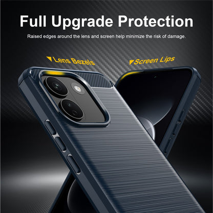 Tok Xiaomi Redmi Note 17 Pro Max készülékhez, Techsuit, Carbon, kék