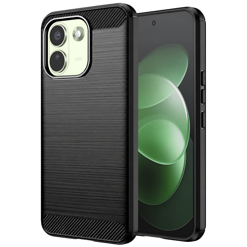 Tok Xiaomi Redmi Note 17 Pro Max-hoz, Techsuit, karbon, fekete