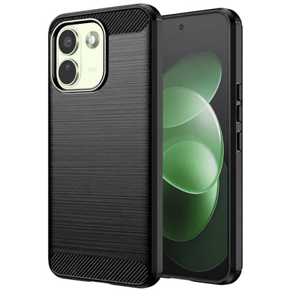 Tok Xiaomi Redmi Note 17 Pro Max-hoz, Techsuit, karbon, fekete