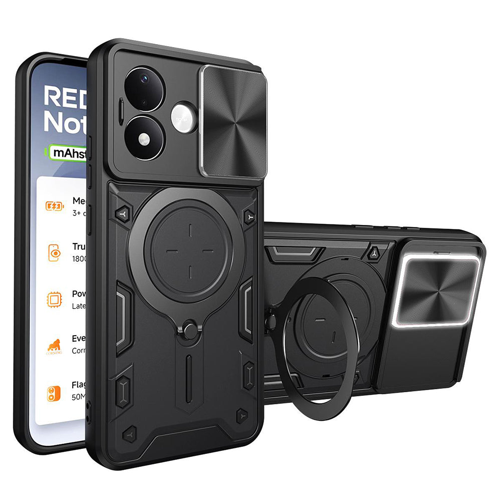 Tok Xiaomi Redmi Note 17 Pro készülékhez, Techsuit, CamGuard Pro, fekete