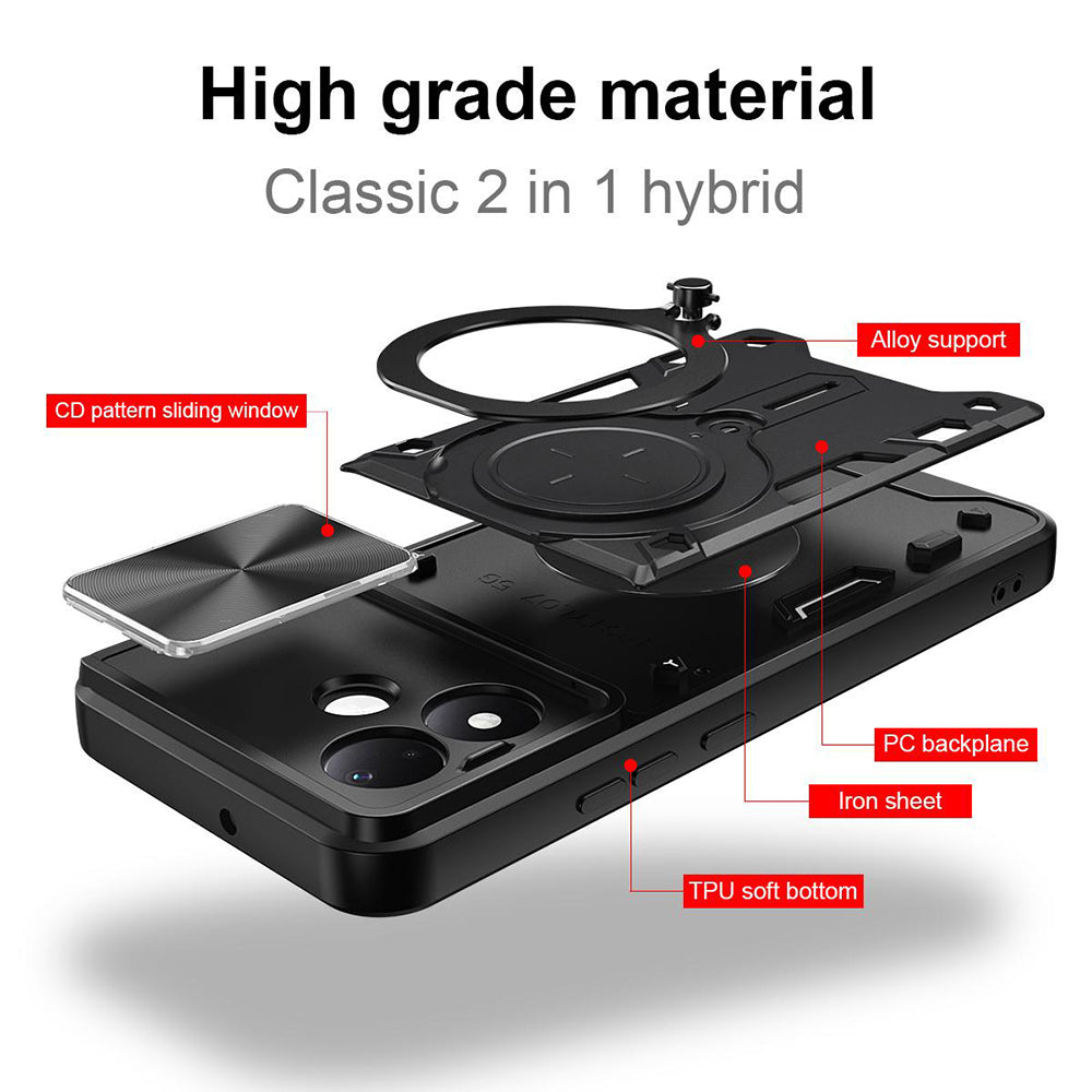 Tok Xiaomi Redmi Note 17 Pro készülékhez, Techsuit, CamGuard Pro, fekete