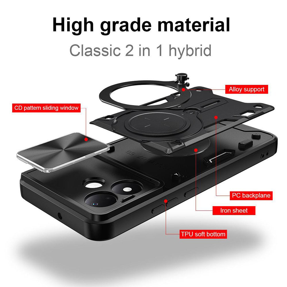 Tok Xiaomi Redmi Note 17 Pro készülékhez, Techsuit, CamGuard Pro, rózsaarany