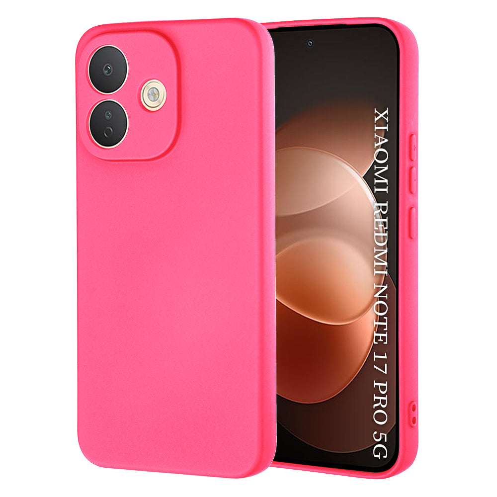Tok Xiaomi Redmi Note 17 Pro készülékhez, Techsuit, SoftFlex, sötétrózsaszín