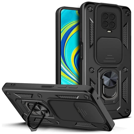 Tok Xiaomi Redmi Note 9S / Note 9 Pro / Note 9 Pro Max készülékhez, Techsuit, CamShield, Fekete