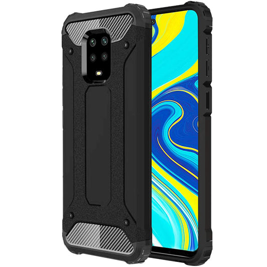 Tok Xiaomi Redmi Note 9S / Note 9 Pro / Note 9 Pro Max készülékhez, Techsuit, Hybrid Armor, Fekete