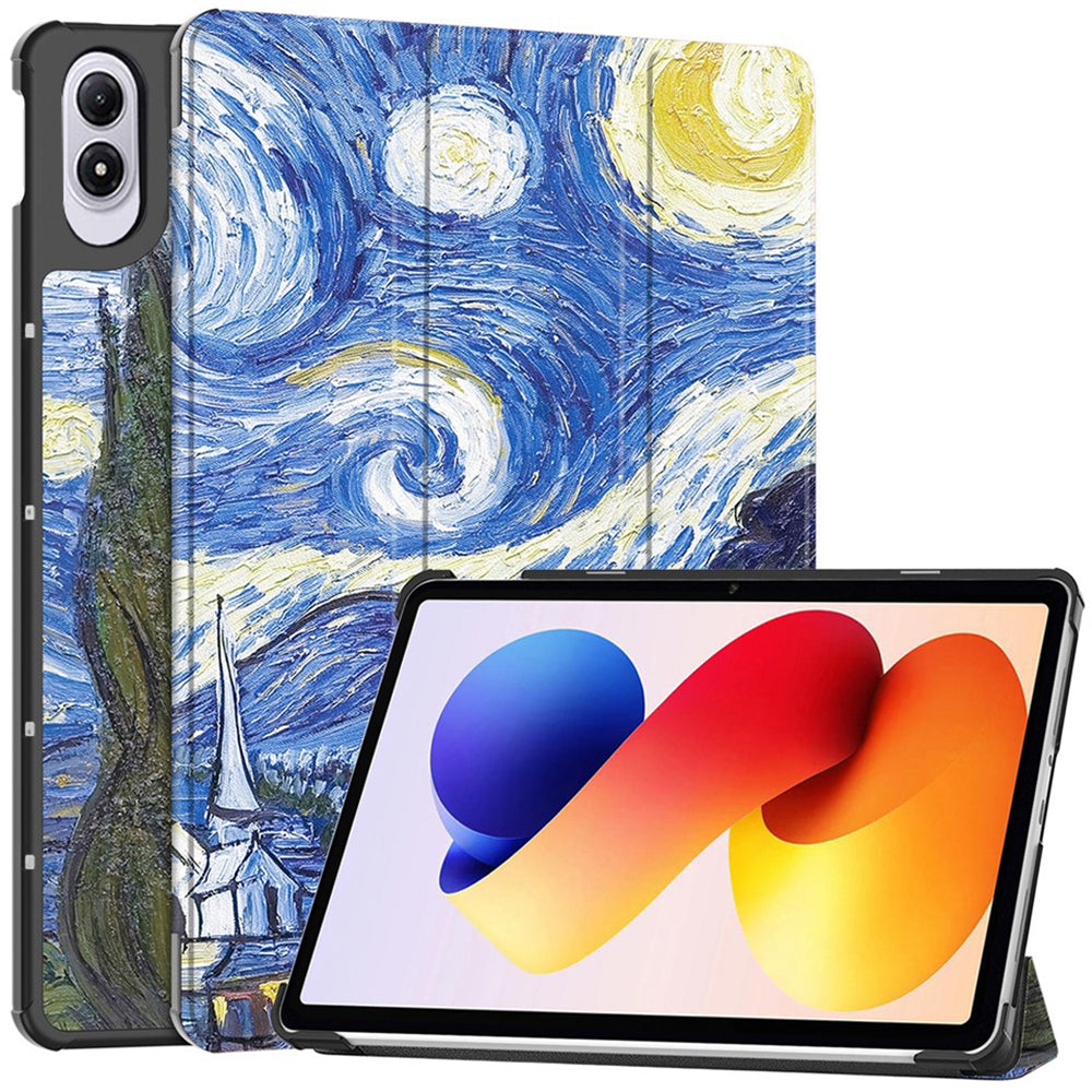 Case for Xiaomi Redmi Pad 2 Pro, Techsuit, FoldPro Starry Night, Multicolor