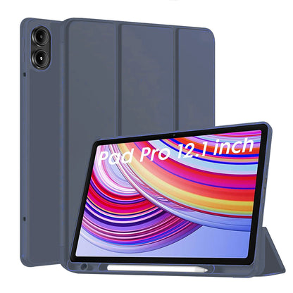 Tok Xiaomi Redmi Pad Pro / Pad / Pad Pro 5G-hez, Techsuit, Flex Trifold, Tengerészkék