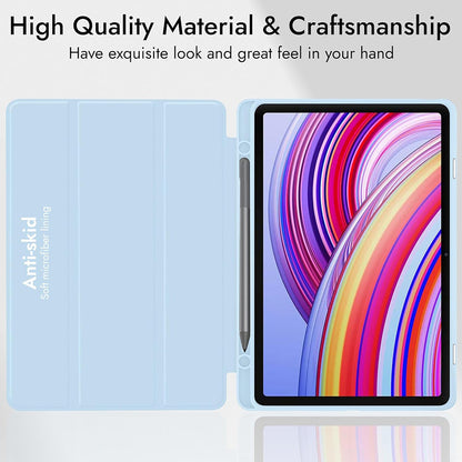 Tok Xiaomi Redmi Pad Pro / Pad / Pad Pro 5G-hez, Techsuit, Flex Trifold, Tengerészkék