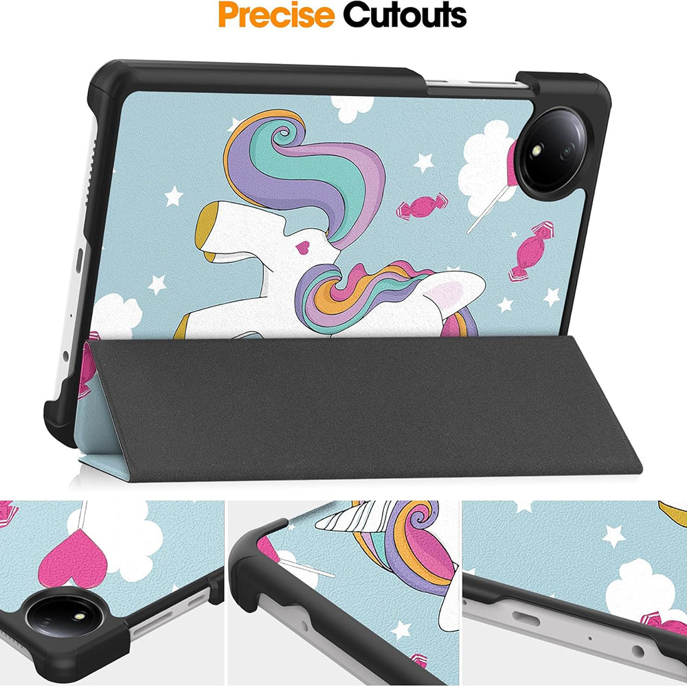 Tok Xiaomi Redmi Pad SE 8.7-hez, Techsuit, FoldPro Unicorn, Többszínű