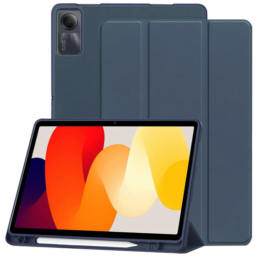 Tok Xiaomi Redmi Pad SE-hez, Techsuit, Flex Trifold, Tengerészkék