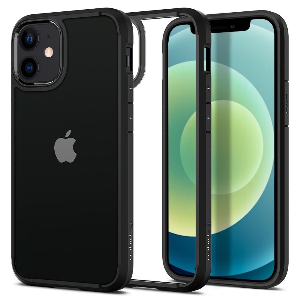 Case for Apple iPhone 12 / 12 Pro, Spigen, Ultra Hybrid, Black ACS01703