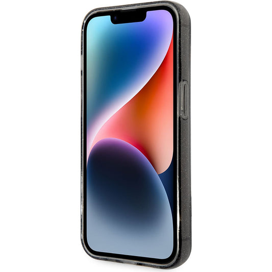 Tok Apple iPhone 14 Plus-hoz, Karl Lagerfeld, IML Glitter Karl és Choupette NFT, Fekete