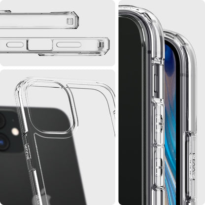 Tok Apple iPhone 12 / 12 Pro készülékhez, Spigen, Ultra Hybrid, Átlátszó ACS01702