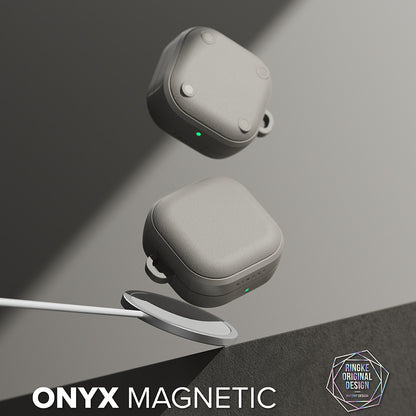 Ringke Onyx Magnetic tok Samsung Galaxy Buds4 / Buds4 Pro-hoz, Szürke