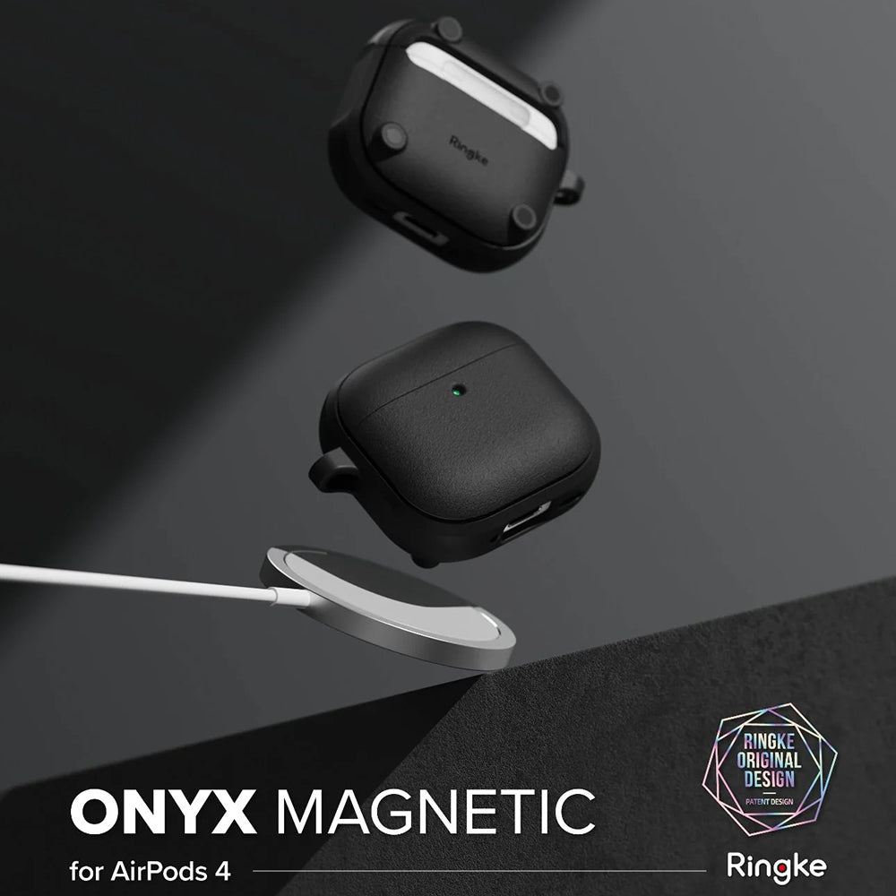 Ringke Onyx Magnetic Case for Apple AirPods 4, Gray