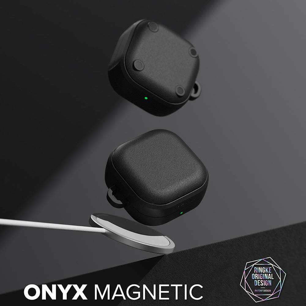 Ringke Onyx Magnetic tok Samsung Galaxy Buds4 / Buds4 Pro-hoz, Fekete