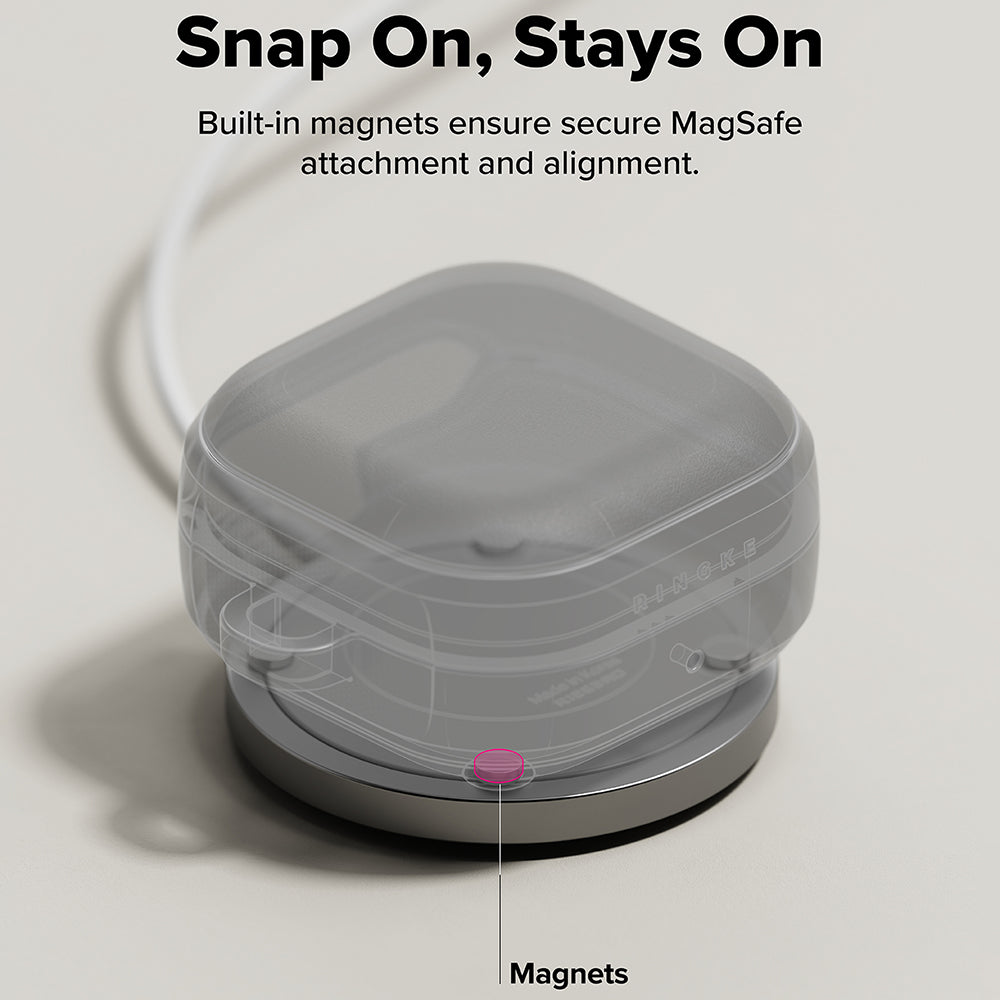 Ringke Onyx Magnetic tok Samsung Galaxy Buds4 / Buds4 Pro-hoz, Fekete