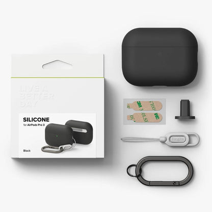 Ringke tok Apple AirPods 3-hoz, Fekete