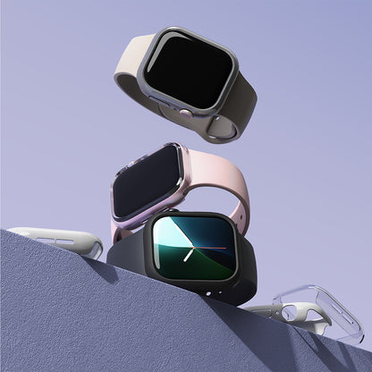 Ringke Slim tok Apple Watch Series 10 / 11 42mm-hez, 2 darabos készlet, matt fekete / átlátszó