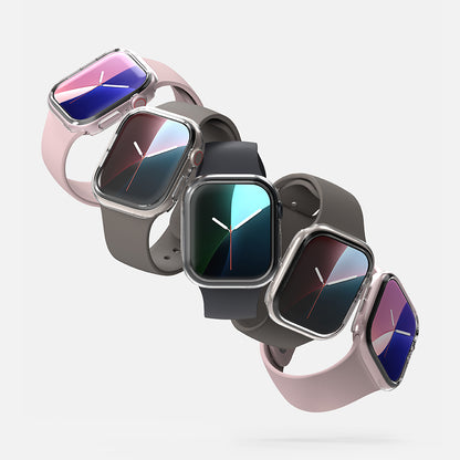 Ringke Slim tok Apple Watch Series 10 / 11 42mm-hez, 2 darabos készlet, matt fekete / átlátszó
