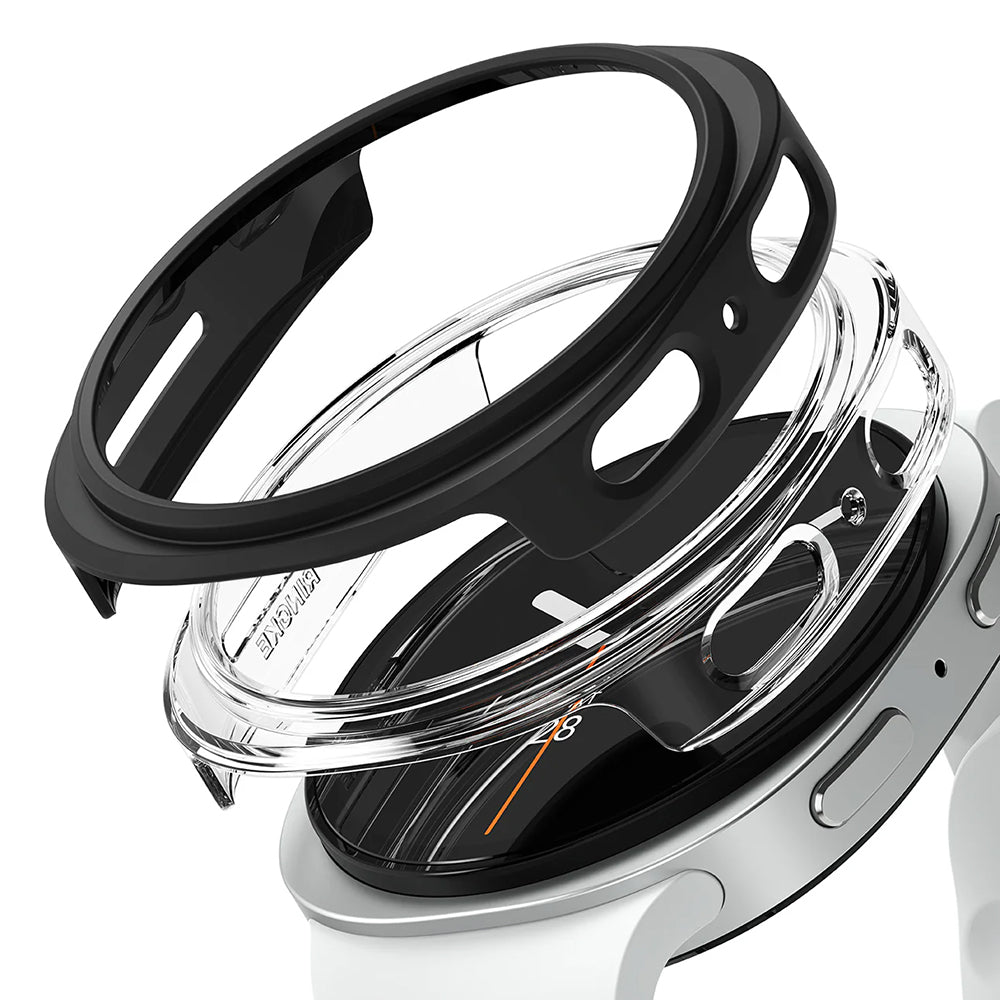Ringke Slim tok Samsung Galaxy Watch8 44mm-hez, 2 darabos készlet, matt fekete