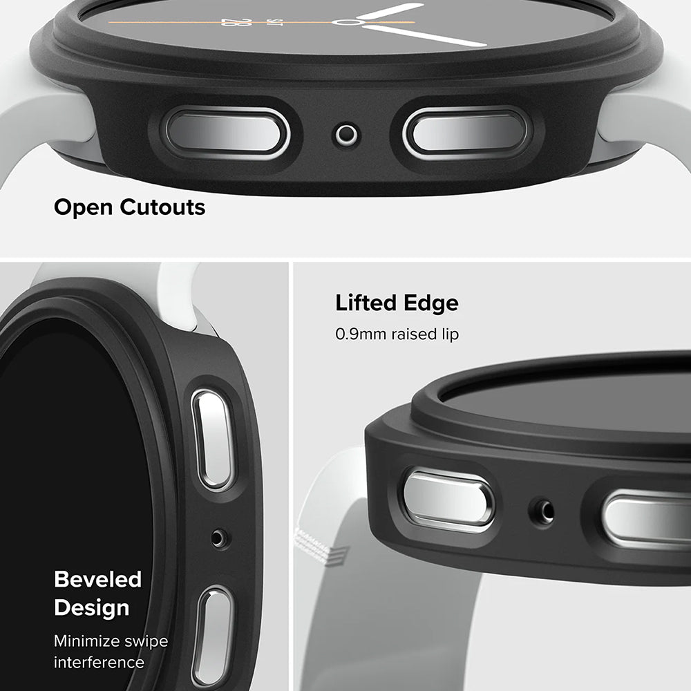 Ringke Slim tok Samsung Galaxy Watch8 44mm-hez, 2 darabos készlet, matt fekete