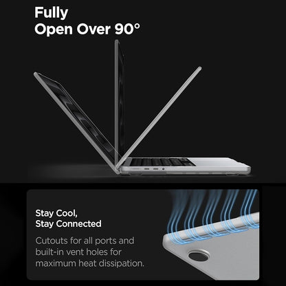 Spigen Airskin tok Apple MacBook Pro 16 hüvelykes (2026) / (2024) / (2023) / (2021), Matt átlátszó ACS11526