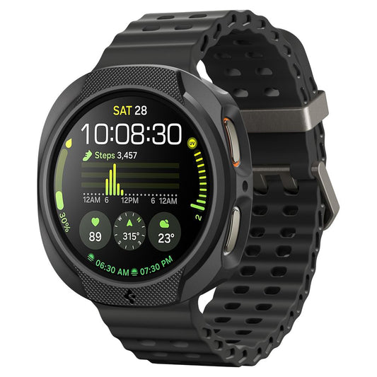 Spigen Liquid Air tok Samsung Galaxy Watch8 40mm-hez, Matt Fekete ACS09840