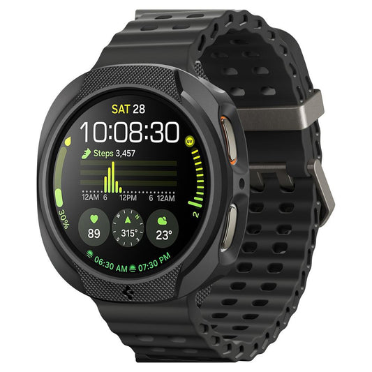 Spigen Liquid Air tok Samsung Galaxy Watch8 44mm-hez, Matt Fekete ACS09839