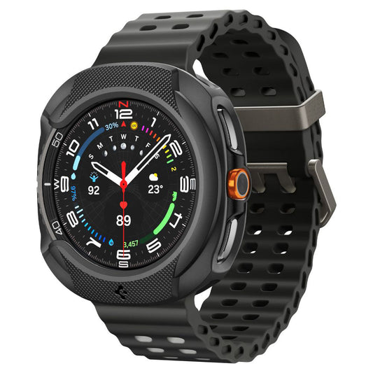 Spigen Liquid Air tok Samsung Galaxy Watch8 Classic-hez, Matt Fekete ACS09841