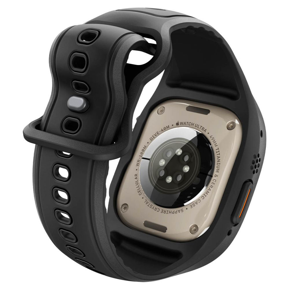Spigen Liquid Air Pro tok képernyővédővel Apple Watch Ultra sorozathoz, matt fekete ACS11416