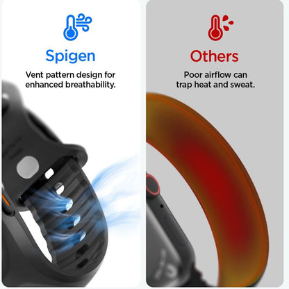Spigen Liquid Air Pro tok képernyővédővel Apple Watch Ultra sorozathoz, matt fekete ACS11416