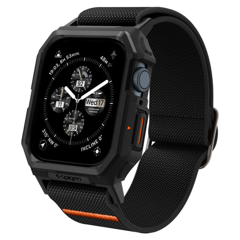 Spigen Lite Fit Pro tok Apple Watch 44mm sorozathoz, Matt Fekete ACS07103